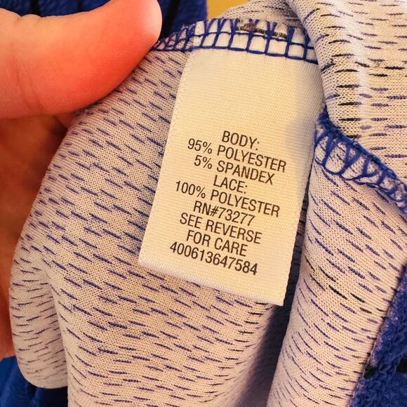 Candie's A-Line Blue Halter Dress for Work - Picture 8 of 10